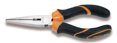 Beta pinze a becchi piatti diritti zigrinati impugnatura bimateriale 1162BM