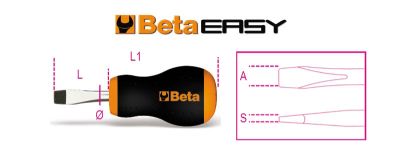 Beta giraviti testa a intaglio corto 1201EN