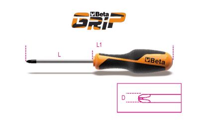 Beta giraviti Grip per viti con testa a croce Phillips 1262