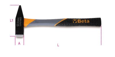Beta martelli tipo tedesco per meccanici manico in fibra 1370T