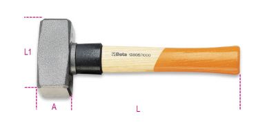 Beta mazzette con manico in legno e collare salvamanico 1380S