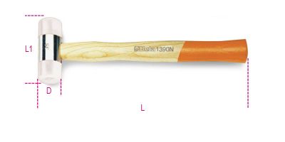 Beta mazzuole con battenti intercambiabili nylon 1390N