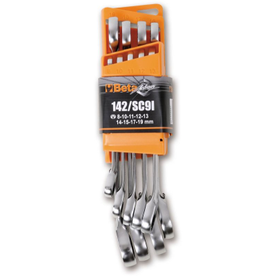 Beta kit 9 chiavi combinate a cricchetto reversibile 142/SCI
