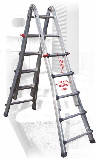 Frigerio scala professionale a sfilo telescopico SCA 1970/24R