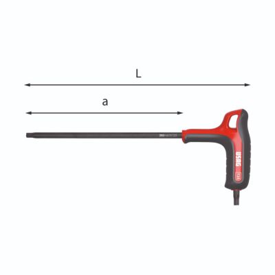 Usag chiavi piegate con impugnatura impronta TORX 280 HATX
