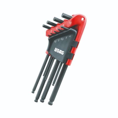 Usag kit 9 chiavi esagonali lunghe testa sferica 280 LTS/S9