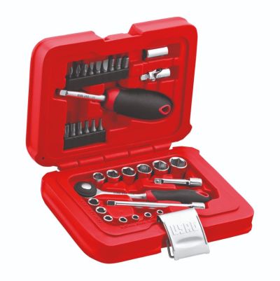 Usag valigetta con bussole ed inserti 34 pezzi 601 1/4 J34