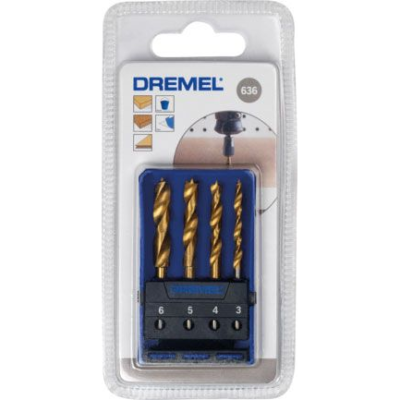 Dremel Set di punte per foratura del legno 636