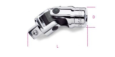 Beta snodo con attacchi quadri maschio e femmina 1/2