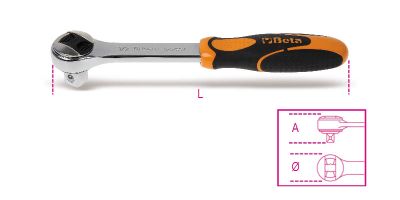 Beta cricchetto reversibile attacco quadro maschio 1/2