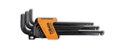 Beta kit 9 chiavi maschio esagonali piegate estremità sferiche 96BP/SC9