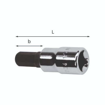 Usag chiavi a bussola per viti con esagono incassato 234 1/4 N