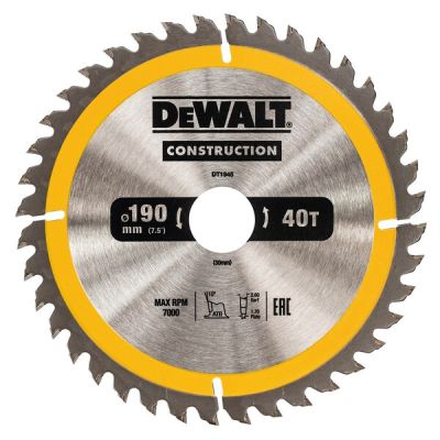 Dewalt lama per seghe circolari portatili 40 denti DT1945-QZ