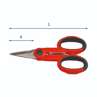 Usag forbice con lame in acciaio per elettricisti 207 C