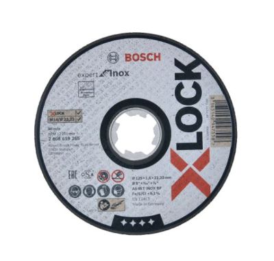 Bosch mola da taglio per smerigliatrici X-LOCK EXPERT FOR INOX