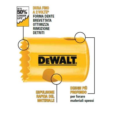 Dewalt seghe a tazza Bi-metal Extreme